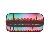 ETASUIOL Bright Beautiful Colorful Art Print Special Pencil Case,Large Capacity,Can Hold Pens,Pencils and Small Accessories