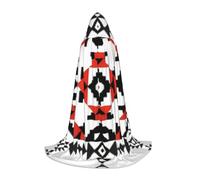 ETASUIOL Decorative Art Print Hooded Cloak For Halloween,Wizard Vampire Grim Reaper Costumes,Renaissance Style