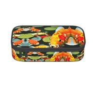 ETASUIOL Japanese Pretty Koi Fish Print Special Pencil Case,Large Capacity,Can Hold Pens,Pencils and Small Accessories