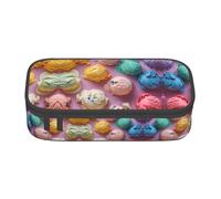 ETASUIOL Many Colored Ice Cream Print Special Pencil Case,Large Capacity,Can Hold Pens,Pencils and Small Accessories