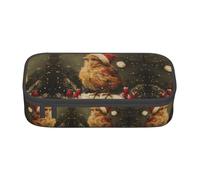 ETASUIOL Merry Christmas Print Special Pencil Case,Large Capacity,Can Hold Pens,Pencils and Small Accessories