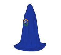 ETASUIOL Nevada State Flag Print Hooded Cloak For Halloween,Wizard Vampire Grim Reaper Costumes,Renaissance Style