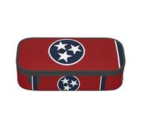ETASUIOL Tennessee State Flag Print Special Pencil Case,Large Capacity,Can Hold Pens,Pencils and Small Accessories