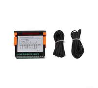 ETC-974 Digital Temperature Controller with Dual Sensors - Precise Thermostat for Heating Cooling - LED Display for Greenhouse Aquarium Terrarium - DC 12V/24V AC 110V/220V - 77x62x35mm (12V/24V)
