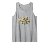 Etch A Sketch Tank Top, Men, Heather Grey, Large