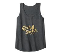 Etch A Sketch Tank Top, Women, Dark Heather Grey, Large