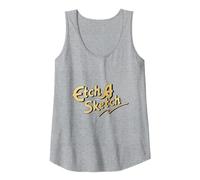 Etch A Sketch Tank Top, Women, Heather Grey, Small