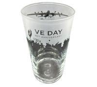 Etched Pint Glass VE Day - 80th Anniversary Milford Collection Clear One Size