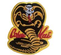Etched SEW-ON Karate Cobra Snake Karate Kid Cloth Badge Patch