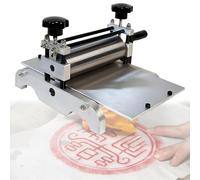 Etching Press Machine Manual Printmaking Letterpress Machine Printmaking Rubbing Machine Plaster Wood Paper Slab Roller Size: 31×17cm