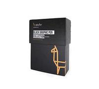 Etchr : Black Graphic Pen Collection : Set of 16