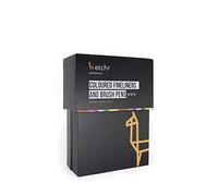 Etchr : Coloured Fineliners and Brush Pens : Set of 16