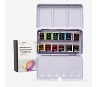 Etchr : Pearlescent Watercolour Paint : Half Pan : Set of 12 Versatile
