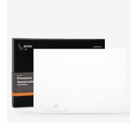 Etchr : Watercolour Blank Greetings Card & Envelope : 300gsm : Pack of 30 : Not