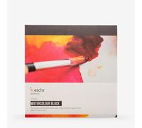 Etchr : Watercolour Paper : Block : 300gsm : 50% Cotton : 8x8in : Not