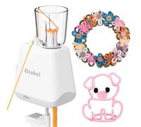 Etcokei Automatic i-Cord Knitting Machine, Electric iCord Maker Tool, i-Cord Knitter Crochet Machine, Knitting Yarns to i-Cords Efficiently, Hands-Free Yarn Knitter for DIY Crochet Knitting Projects