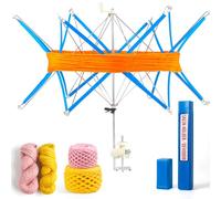 Etcokei Yarn Swift, Umbrella Swift for Crocheting, Holder for Skeins Flexible Lightweight Foldable Design, Height & Diameter Adjustable to Suit Space, Ideal Helper for Yarn Knitting Enthusiasts