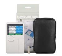 ETCS-RJ11 Multi-Function Cable Tester for Business Use - Tests RJ-45/RJ-11/USB/BNC, Gold-Plated Connectors, Fault Indicators, 9V Battery Powered