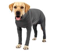 Etdane Dog Onesie Surgery Recovery Suit Prevent Shedding Hair Sport Shirt Anxiety Jumpsuits Pure Gray XX-Large
