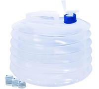 ETDEUH Water Container with Tap, 3L/5L/10L/15L Collapsible & Portable Water Carrier Water Tank Water Storage Containers Camping Essentials for Hiking Travel BBQ Travel Outdoor Use (5L)