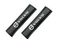 ETDFUSA 2 carbon fibre car seat safety belt pads, suitable for Volvo V50 car soft safety shoulder pads.