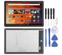 ETech61 LCD Screen Replacement for Amazon Fire HD 10 (2023, 13th Gen, Model KFTUWI) - Touch Screen Digitizer Display Assembly with Tools - Black