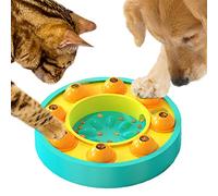 Etechydra Dog Puzzle Slow Feeder Toy, Interactive Dogs Puzzle Toys for Dogs Cats, Small Medium Bowl for IQ Training & Mental Enrichment, Dog Treat Dispenser Puzzle Toy Gifts, Yellow