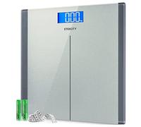 Etekcity High Precision Digital Body Weight Bathroom Scales Weighing Scale with Step-On Technology, 180 kg/28 st/400 lb, Backlight Display, Slim Design, Silver
