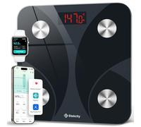 Etekcity Bathroom Scale for Body Weight, BMI, Fat Percentage, Muscle Mass, Smart Digital Weighing Scale with App& Bluetooth, Accurate Body Composition Analyzer, Ash-black