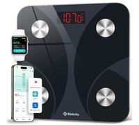 Etekcity Bathroom Scale for Body Weight, BMI, Fat Percentage, Muscle Mass, Smart Digital Weighing Scale with App& Bluetooth, Accurate Body Composition Analyzer, Ash-black