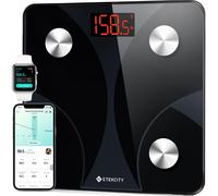 Etekcity Smart Bluetooth Bathroom Scale BMI Fat Percentage Analyzer Ash-Black