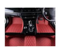ETEKGVYVA Car Floor Mats For LEXUS For RC F 2015 2016 2017 2018 2019 Car Interior Styling Leather Anti-fouling Interior Part Car Accessories Floor Carpets Matts Liners(Wine red,RHD)