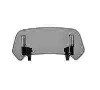 ETEKGVYVA Motorcycle Windshield Universal Adjustable Extendable Windshield Motorcycle Windshield Motorcycle Accessories Spoiler Windshield Spoiler(Large-Smoke)