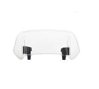 ETEKGVYVA Motorcycle Windshield Universal Adjustable Extendable Windshield Motorcycle Windshield Motorcycle Accessories Spoiler Windshield Spoiler(Large-Clear)