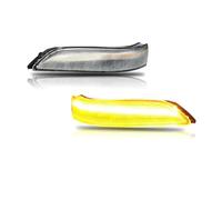 ETEKGVYVA Side Rearview Mirror Turn Signal Lights For Acura For RL Dynamic Sequential Blink Flow LED Side Mirror Turn Signal Light Assembly Marker Turn Signal Lights(Clear Lens)