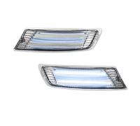 ETEKGVYVA Side Rearview Mirror Turn Signal Lights For For Liberty For Daytime 2005-2007 LED DRL Running Lights Fog Lamps Front Turn Signal Car Accessories 12V(Clear Lens)