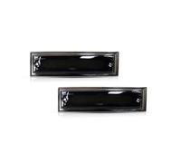 ETEKGVYVA Side Rearview Mirror Turn Signal Lights For Jimmy For GMC For C1500 For C2500 For C3500 LED Front Bumper Side Marker Light Turn Signal Lamps Car Accessories(Smoked Lens white)