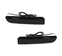 ETEKGVYVA Side Rearview Mirror Turn Signal Lights For Mitsubishi For Lancer For Evo X For Outlander Rear Reflector Lights Tail Brake Rear Fog Lamps Turn Signal Light(Smoked Lens)