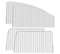 ETEKGVYVA Universal Folding Sun Shade Automobile Window Privacy Magnetic Sunshade Sun Protection Side Sunshade 4pcs Car Sunshade Accessor Car Window Shade Sun Shades(Silevr FR-4pcs)