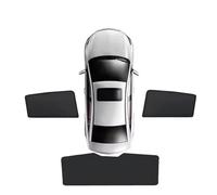 ETEKGVYVA Universal Folding Sun Shade For Kia For EV6 For CV 2022 2023 2024 Accessories Blocking Sunshade Mesh Sun Visor Accessories Car Window Shade Sun Shades(3pcs Rear Sunshade)