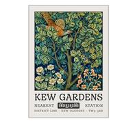 ETEKNIC William Morris Poster Exhibition Wall Art Kew Gardens Tapestry Vintage Print Artwork Abstract Floral Botanical Fruit Flower Home Decor Gifts (A4, Print Only)