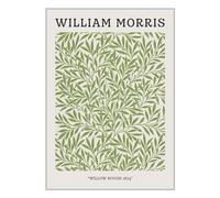 ETEKNIC William Morris Poster Willow Bough 1874 Exhibition Wall Art Vintage Print Green Floral Artwork Famous Artist Nature Gallery Home Decor Gifts (A2, Print Only)