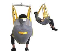 ETELIN Toileting Patient Lift Sling With Head Support, Universal Mesh Bath Patient Lifting Hoist Sling Divided Leg Shower Sling For Hospitals Homes And Nursing Homes (Size : Medium)