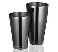 ETENS Boston Cocktail Shaker - Black, Weighted Tins, Bartender Set - Martini Shaker, Stainless Steel Drink Mixer | Bar Tools Metal Shaking Tin | Gunmetal
