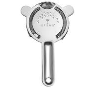 Etens Cocktail Strainer for Drinks, Bar Strainers for Bartending, Martini Strainer for Boston Shaker Mixing Glass, Bartender Hawthorne Strainer w/Removable Spring- Stainless Steel, Silver