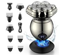 ETENTOUS Head Shavers for Men, 2025 Magnetic Head Shavers for Bald Men, IPX6 Waterproof Head Shaver, LED Display, Rechargeable Mens Head Shaver (Gun Color)