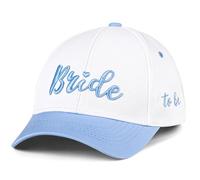 Etercycle Bride Hat, Bride to Be Trucker Hat Something Blue Gift, Soft Canvas Wedding Cap Bridal Shower Gifts Adjustable Baseball Cap for Engagement Bachelorette Party Honeymoon Anniversary