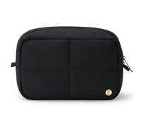Etercycle Quilted Makeup Bag, Puffer Travel Toiletry Bag for Women Cosmetic Bags Cute Nylon Puffy Make Up Bag Organizer, Black, Quilted