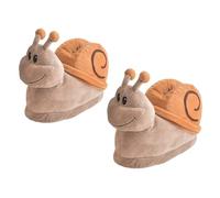 ETERLUME Cute Snail Slippers Warm Animal House Shoes Non Slip Bootie Slippers for Women 4-9