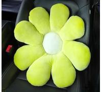 ETERLUME Daisy Flower Car Pillow for Driving Seat Comfortable Lumbar Support Lower Back Cushion for Car Couch Office Chair-Beige Flower